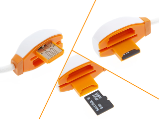 Illustration for article titled Brando Cellphone Charm is Charging Cable, MicroSD Reader Too
